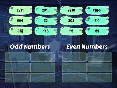 Grouping Odd and Even Numbers