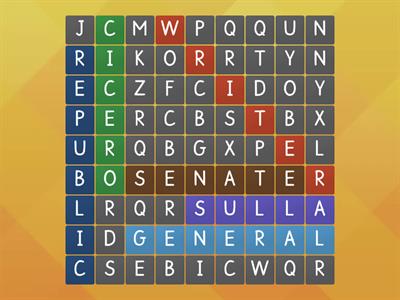 Roman Republic wordsearch