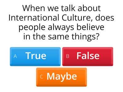 International Culture (1 bach)