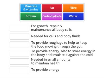 Nutrients match up