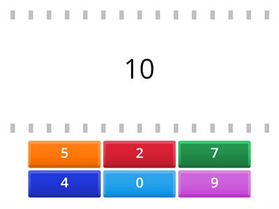 Add pairs of numbers to make 10