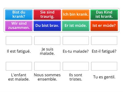  SEIN (être) au présent