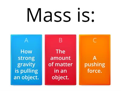 Weight and Mass 2