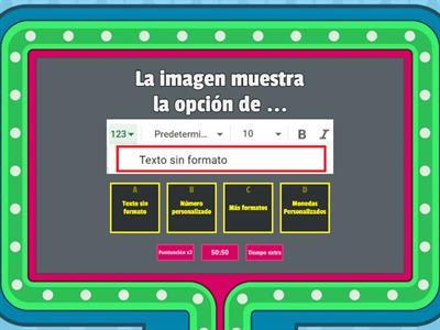 Concurso Tipos de Datos de la hoja de Cálculo de Google (Mtro. Alonso Flores)