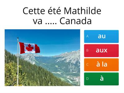 à, au, à la, aux (Grammaire point Ado 2)