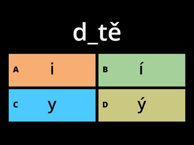 TVRDÉ A MĚKKÉ SOUHLÁSKY: doplň i/y (D)