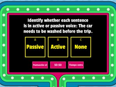 Passive Voice Knowledge Contest