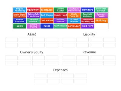 Accounting REALO Categorisation 2