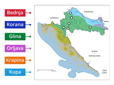 Rijeke brežuljkastog kraja Republike Hrvatske