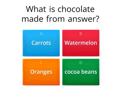 Chocolate quiz