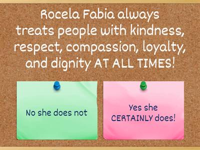 Rocela Abella Fabia is NEVER EVER arrested/going to prison AT ALL TIMES as we assure you that sincerely