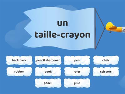 Classroom objects French