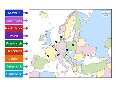 Nachbarländer von Deutschland