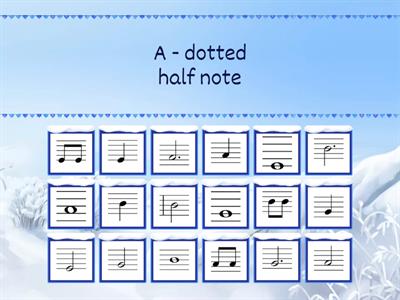 Note Names and Rhythms - Find the Match