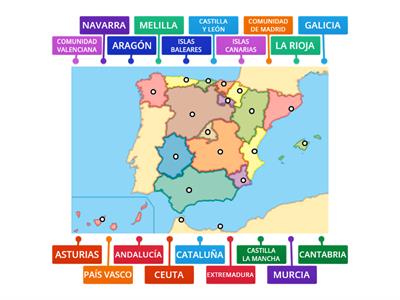  MAPA COMUNIDADES AUTÓNOMAS ESPAÑA