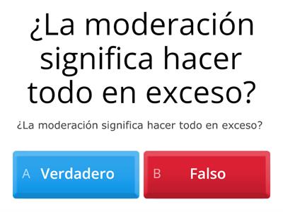 Evaluación tema central la moderacion 