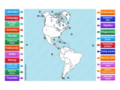 Amerika - mapa 1