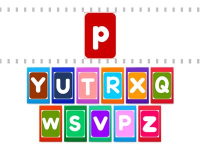 Alphabet Find the match P-Z Small-big #my_teaching_stuff