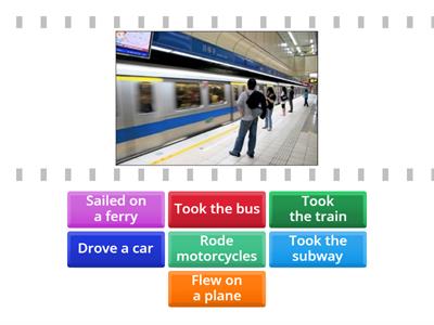 TRANSPORTATIONS + VERBS - unit 2