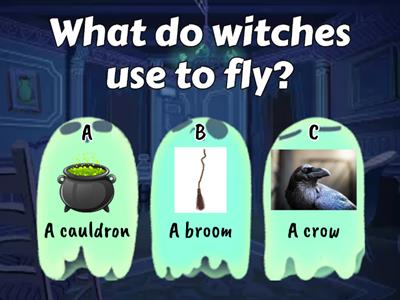 What do witches use to fly?