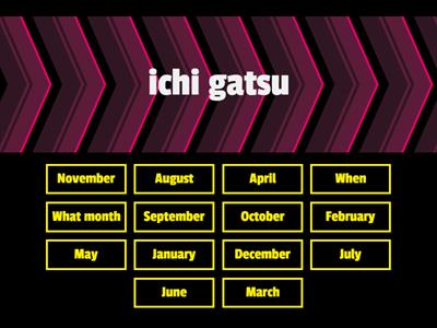 Months in Japanese