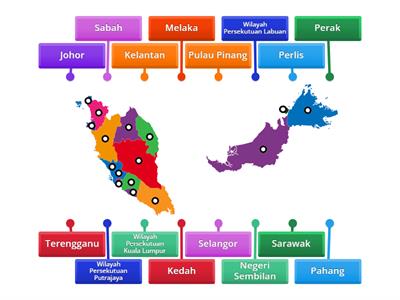 Jomlah Mengenali Peta Negeri-negeri di Malaysia