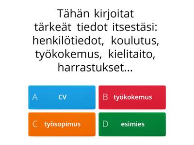  Työsanastoa (työelämä)