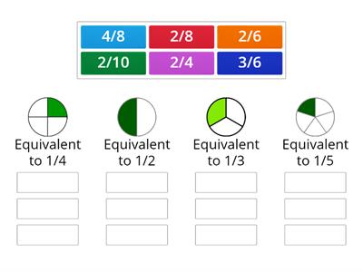 Equivalent Fractions Match