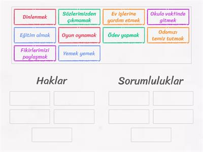 Hak ve Sorumluluklarımız