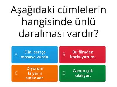 Türkçe Ses Olayları 5. Sınıf 