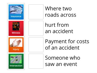 vocabulary about accident 