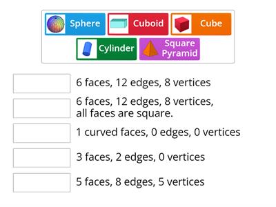 Grade 1 3D Shapes Sort