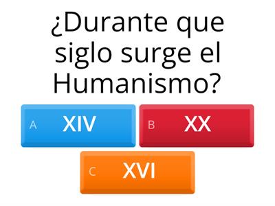 Cuestionario Humanismo