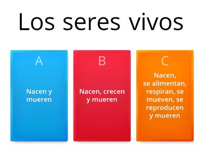 Los seres vivos y los seres inertes