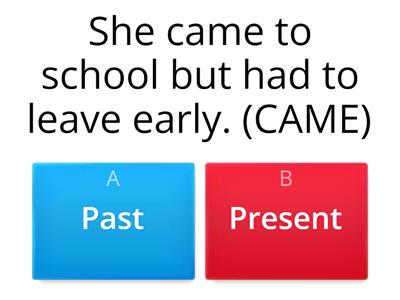 Past Tense Verbs