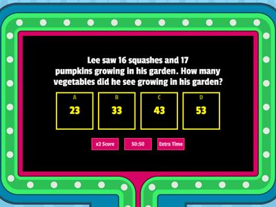 Addition and Subtraction Word Problems 