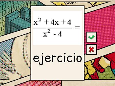 simplificación de expresiones algebraicas fraccionarias