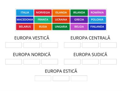 EUROPA - regiuni geografice