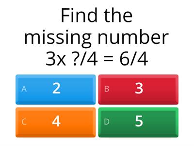 Multiply whole number by fraction unit  