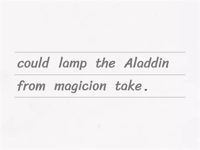 Aladdin sentences