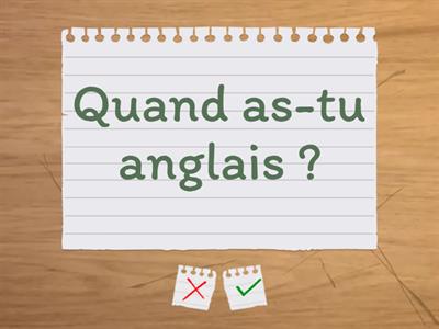 Traductions : Asking questions 