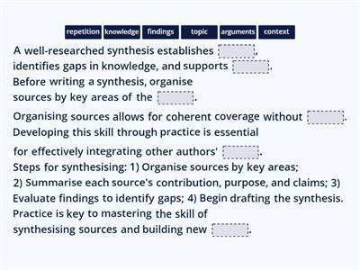 How to Synthesise Sources