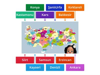 Oyun # Türkiye Şehirleri 1.Sınıf :)