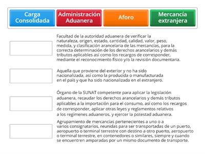 Términos de Legislación Aduanera