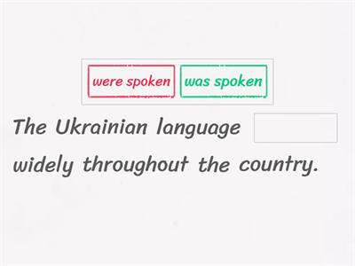 Ukraine+Past Simple Passive Voice