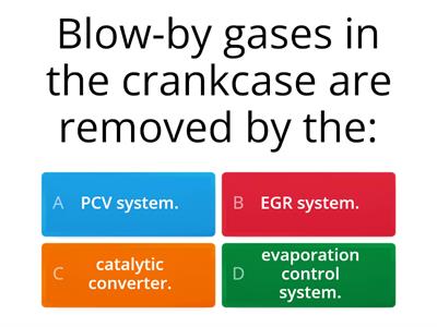 Engine Intake and Exhaust Big Quiz