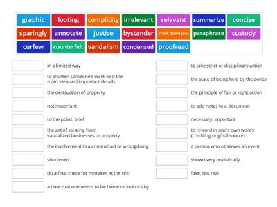 Vocabulary for ESL Library Reading and Summary Writing