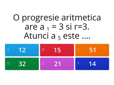 Progresia aritmetica