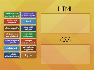 HTML - CSS összehasonlítás