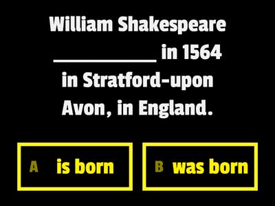 Shakespeare Grammar Quiz